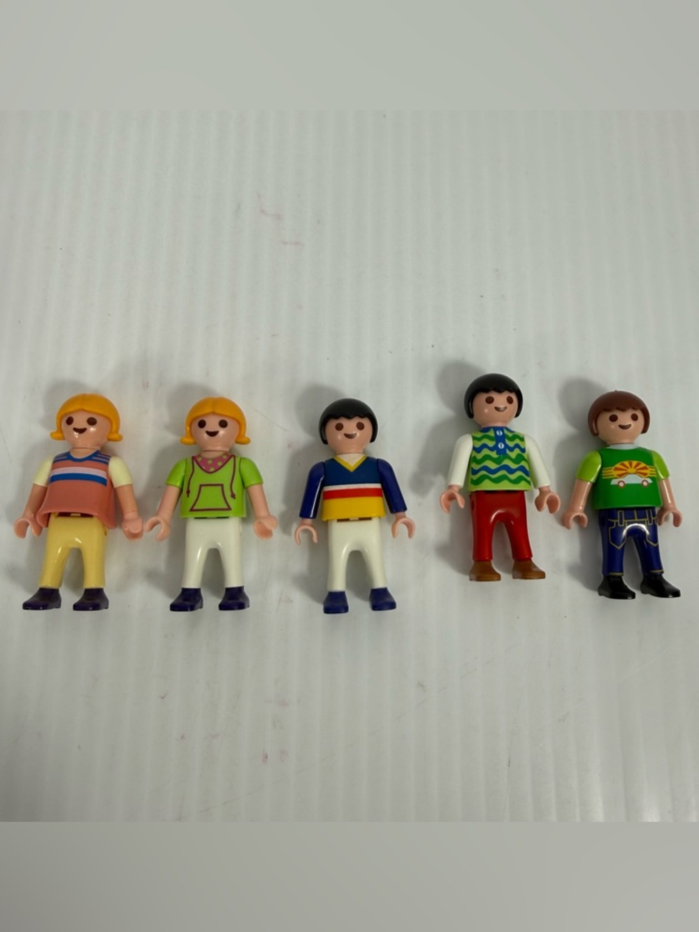 Playmobil Mixed Lot of 5 Boy Girl Children Figures 2" Vtg 1995 Geobra Klickys